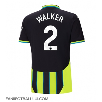 Manchester City Kyle Walker #2 Tricou Fotbal Replică 2024-25 Barbati Deplasare